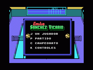 Emilio Sanchez Vicario Grand Slam screenshot 3 for MSX